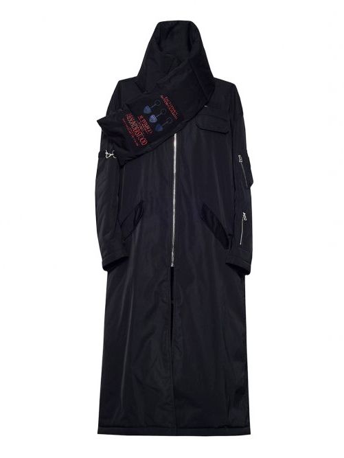 スカーフボンバーコート - NYLON SCARFED COAT