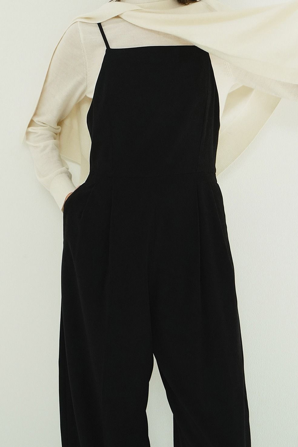 キャミソール オールインワン | CAMISOLE ALL IN ONE (BLACK)