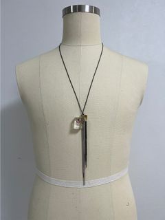 MAHJONG TILE NECKLACE COLLAB WITH MALCOLM GUERRE - CRYSTAL