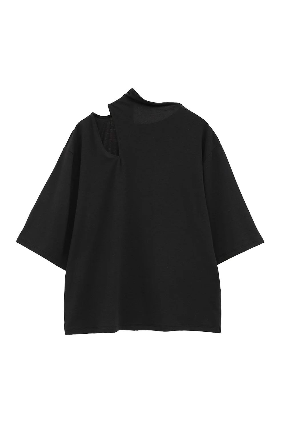 CLANE - スラッシュネックハーフスリーブトップス - SLASH NECK