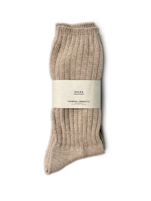ロング丈ソックス "2足セット" -  2P LONG SOCKS -  BEIGE