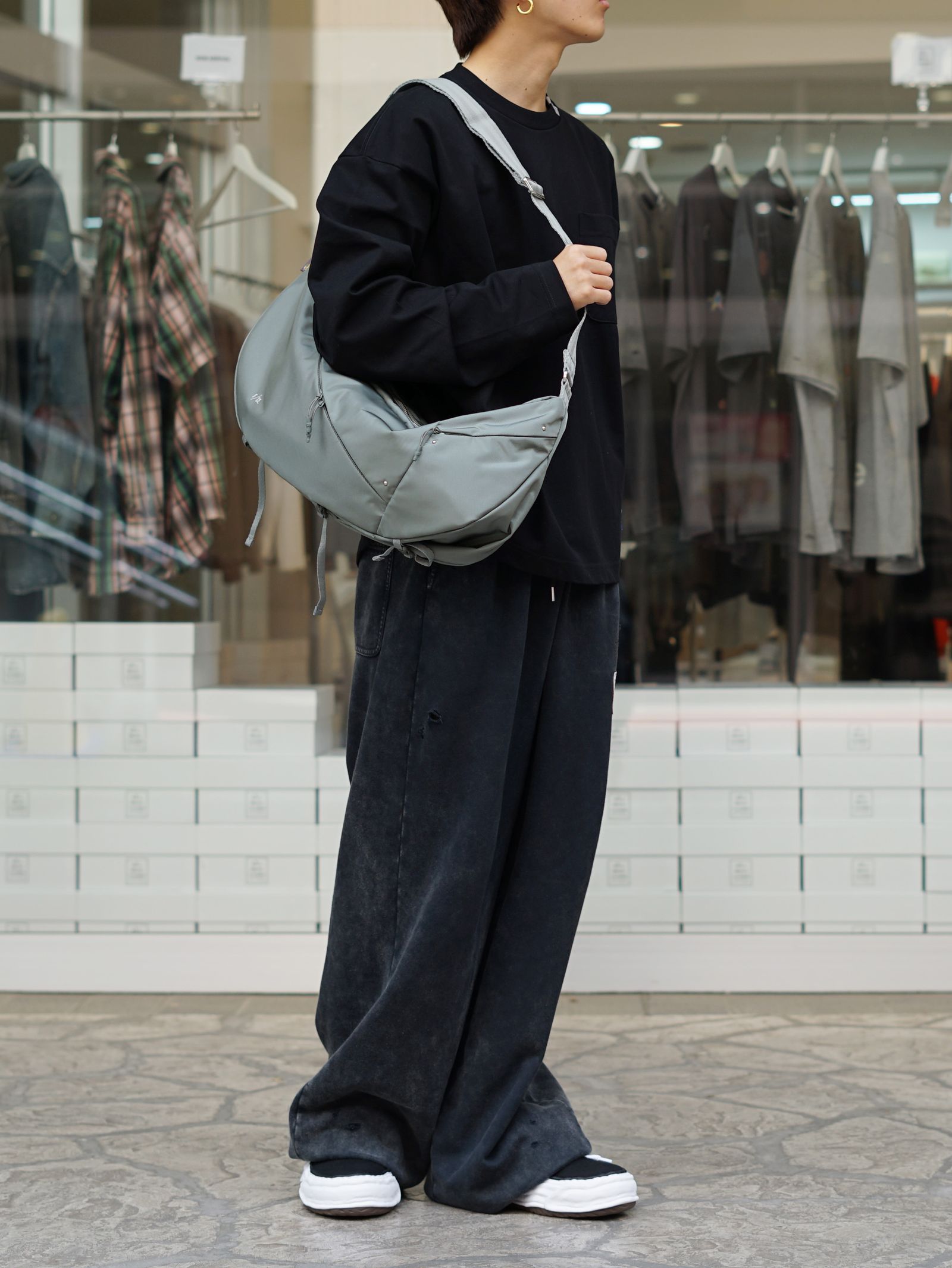 レコードショルダーバッグ  /  420 re/cor SHOULDER （Foliage Green)