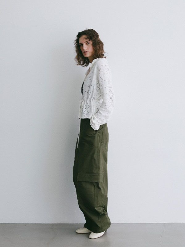 チノクロススティフカーゴパンツ (KHAKI)