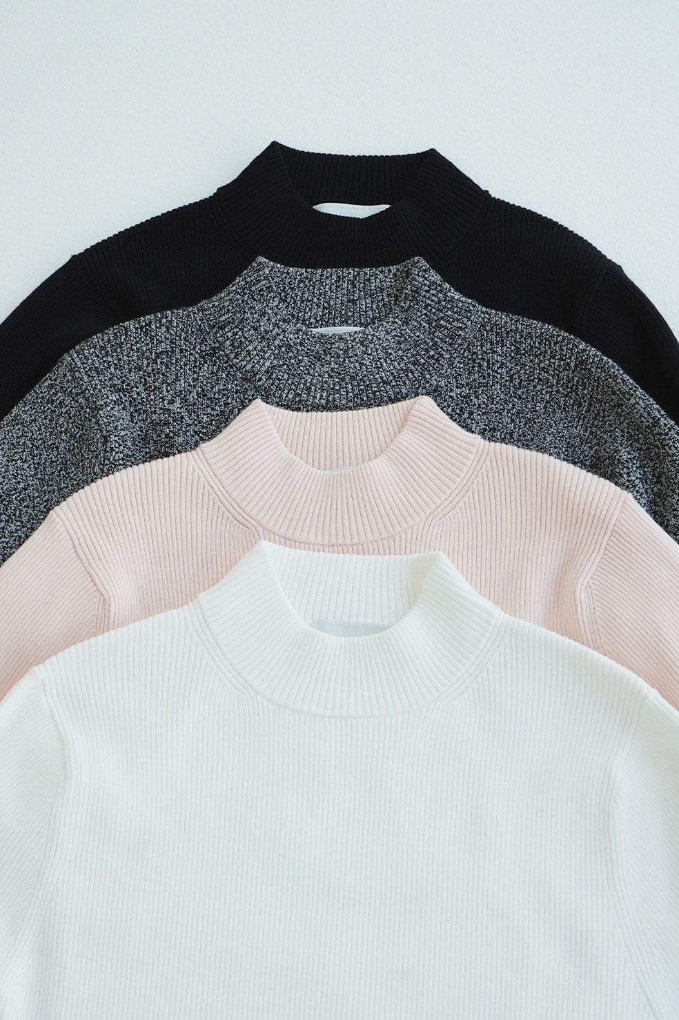 ハイネックリブニット	｜ H/N RIB KNIT TOPS (MIX)