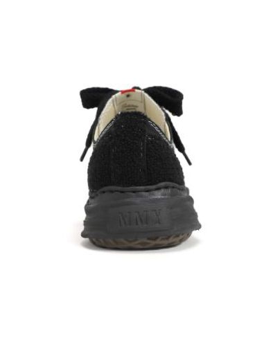 "HANK" OG Sole Chenille Emb Low-top Sneaker - A08FW720 - BLACK