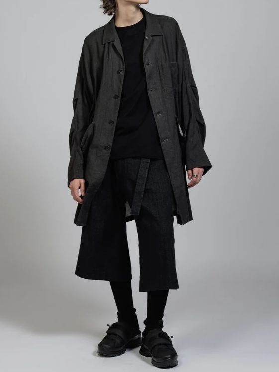 ビエラショップコート - Pigment Printing Viera Shop Coat - A / Chacoal