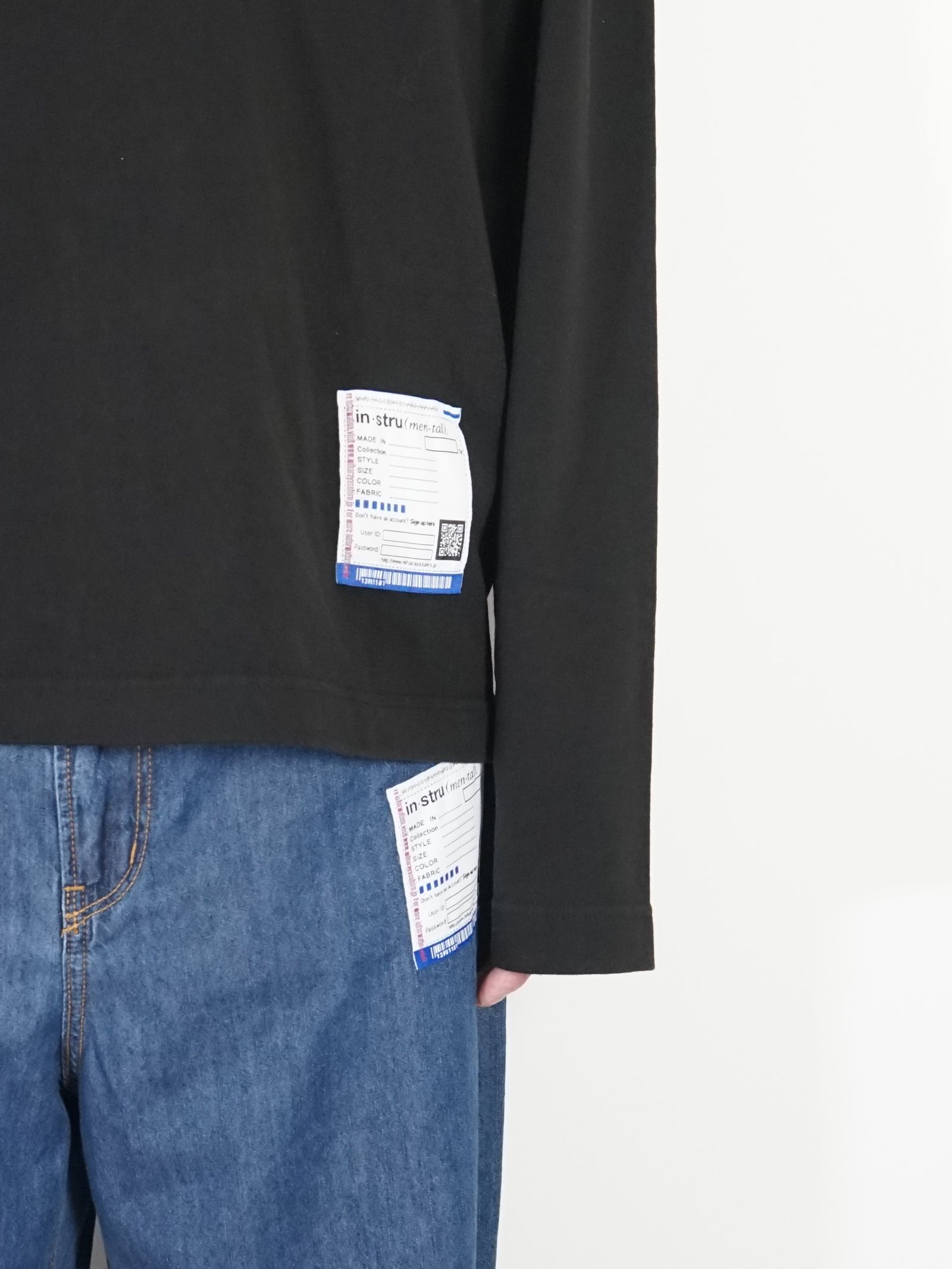 ポケットロングスリーブカットソー - POKET LS TEE - BLACK