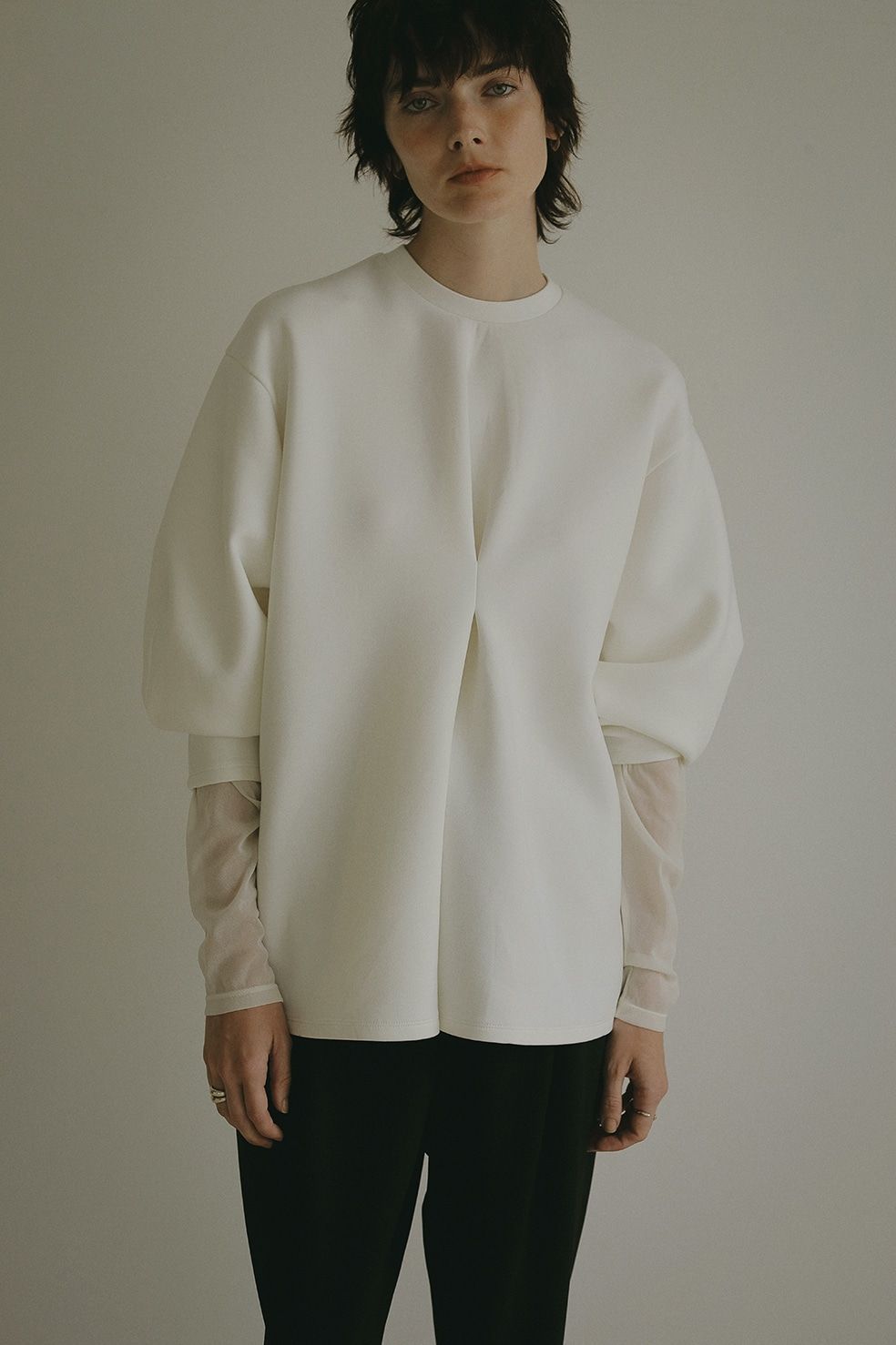 MANOF ウエストタックカットトップス MANOF - ウエスト タックカット トップス - WAIST TUCK CUT TOPS