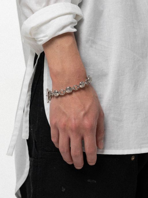 ”KMY ”Ball Chain BRACE - カミヤボールチェーンブレスレット - SILVER