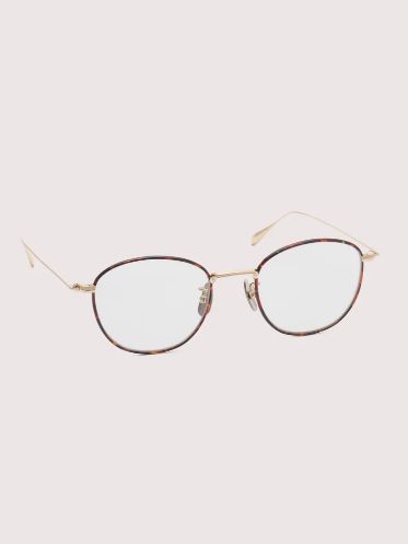 KOUGETSU（キョウゲツ） #5. CHAMPAGNE GOLD & AMBER × CLEAR to GREY(調光モデル) メガネ / サングラス