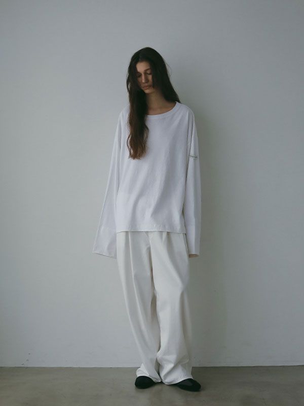カットオフカフスロンTee (WHITE)