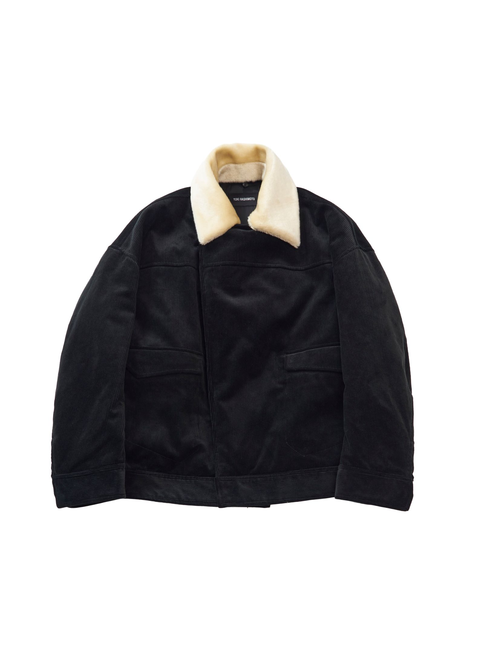 H B&Y fake furno collar jacket-