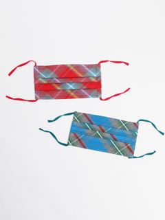 チェック柄マスク - MASK - Rayon twill check