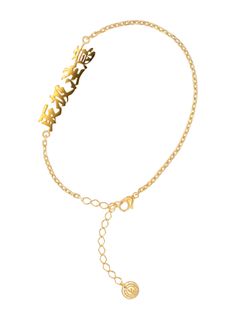 CAREERING Black Eye Patch ブラックアイパッチコラボレーション ブレスレット GOLD