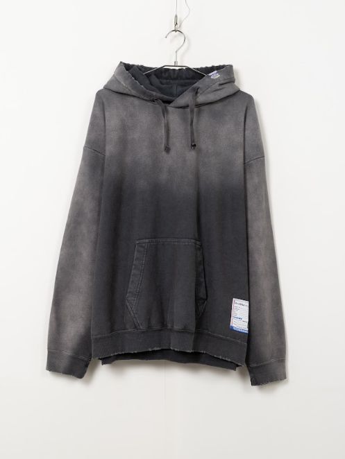 ディストレストフーディ/ パーカー - DISTRESSED HOODIE - BLACK