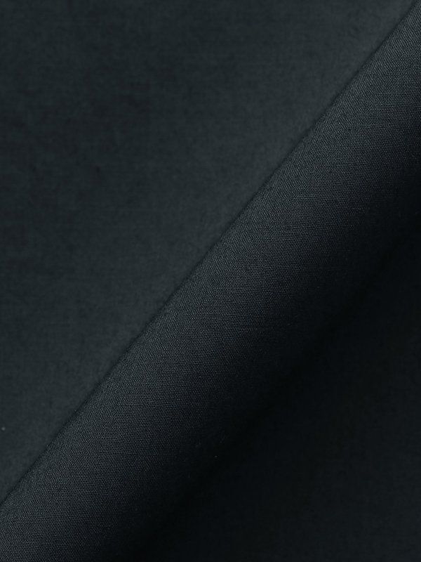 コットンオーバーサイズシャツ - BLACK