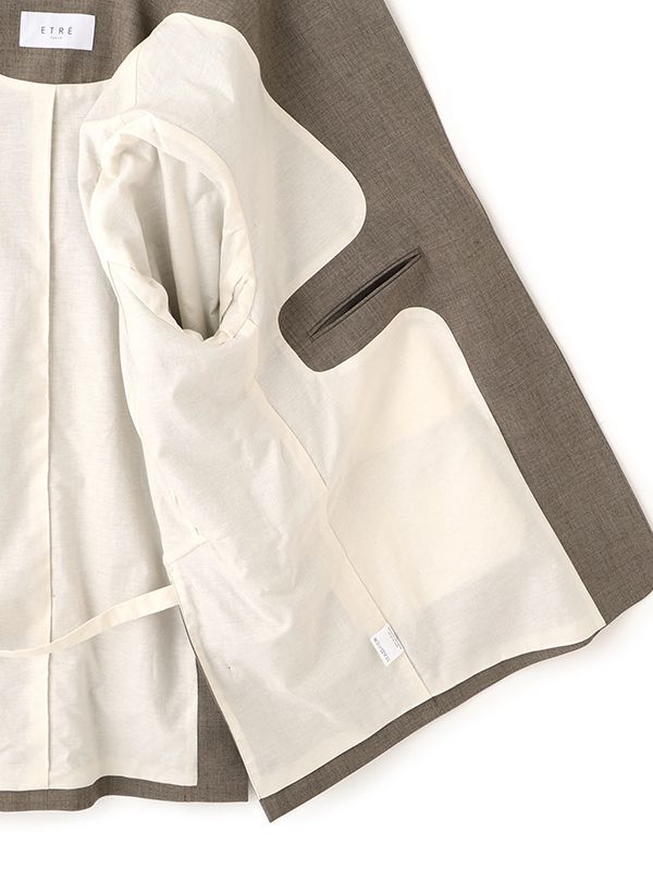 サイドベンツテーラードジャケット - GREIGE