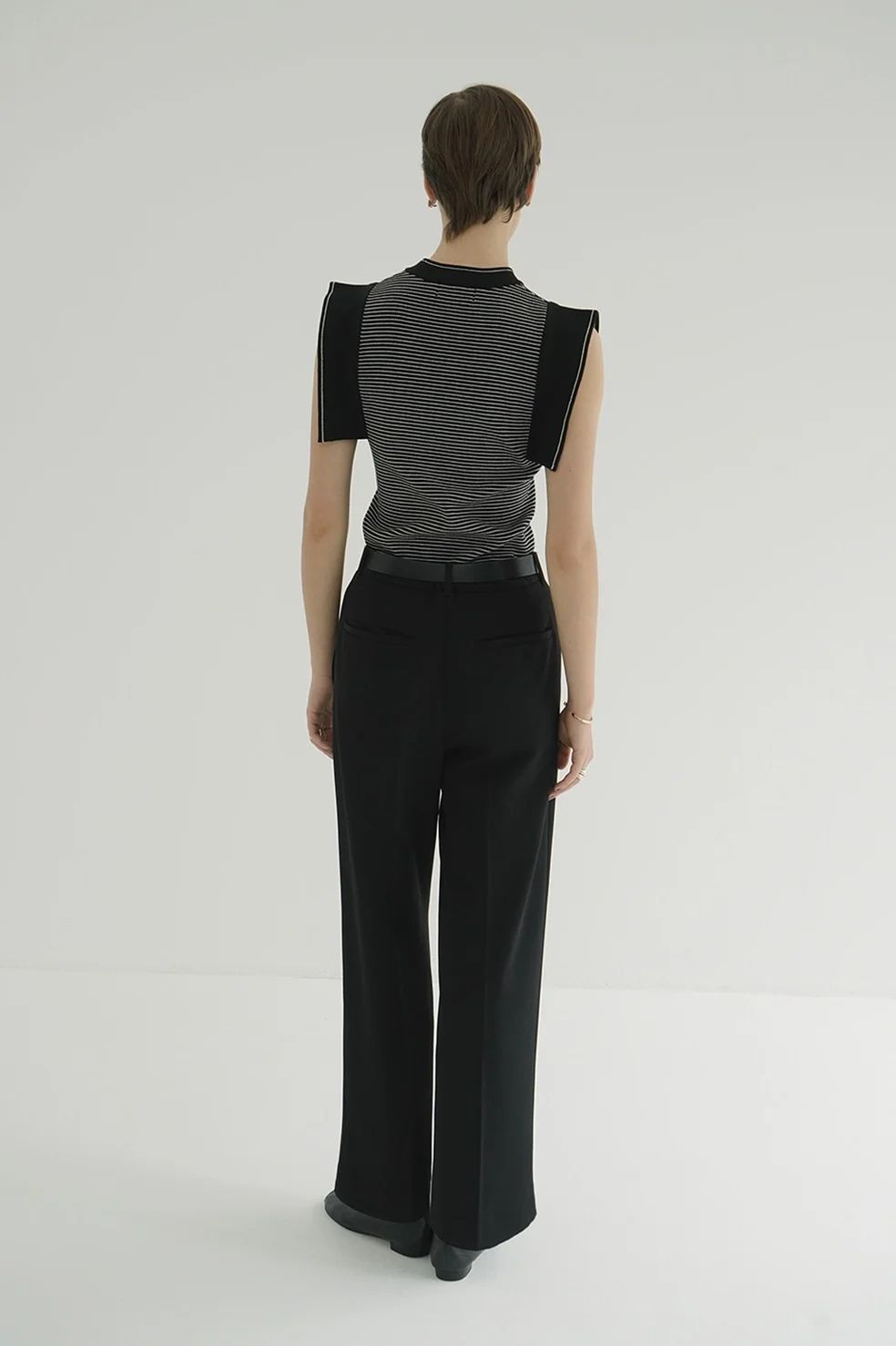 CLANE☆2WAY STRAIGHT TUCK PANTS CLANE - 2WAY TUCK STRAIGHT PANTS BLACK - タックストレート