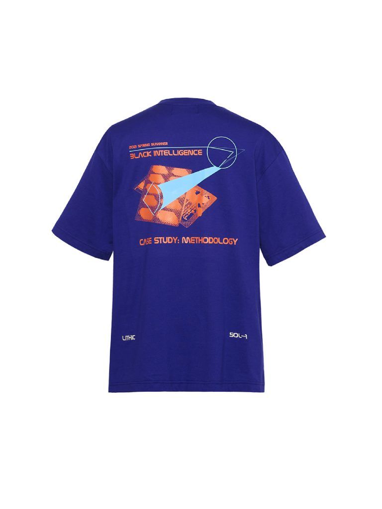 バックプリントTシャツ - METHOLOGY GRAPHIC T-SHIRT BLUE