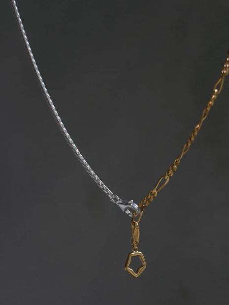 シェードコンビチェーンネックレス MIX （S-48cm）