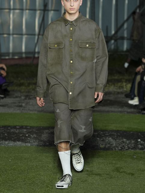ボロダックシャツ - BORO Duck Shirt - GREY