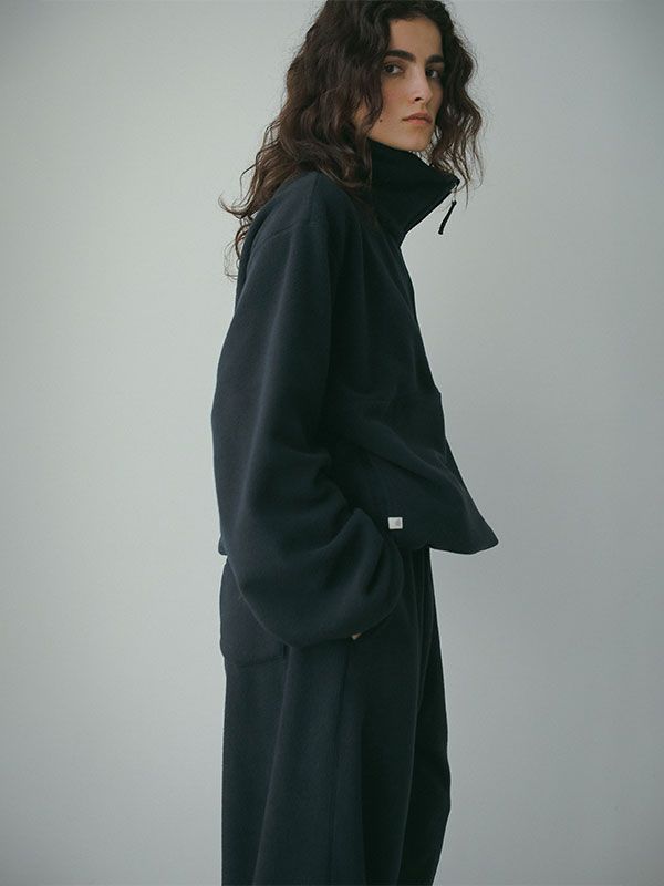 ドロストヘムエコフリースハーフジッププルオーバー - NAVY