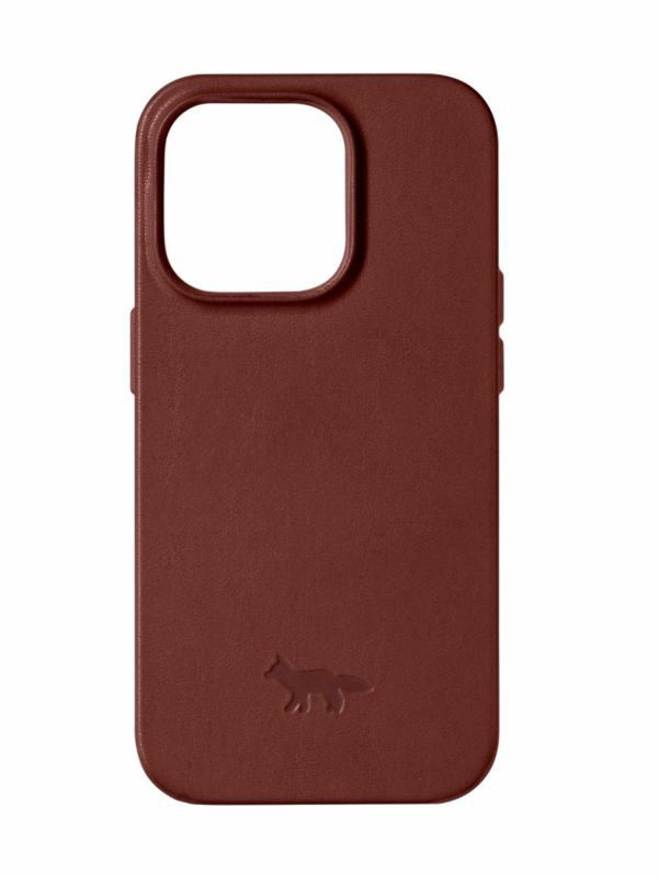 【I4 PRO対応 アイフォンケース】 FW2022 TECH COLLECTION FOX MAGSAFECARD CASE WITH CARD HOLDER  WINE LESS