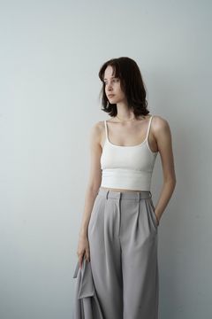 ブラ トップス - BACK STRAIGHT LINE BRA TOPS - WHITE