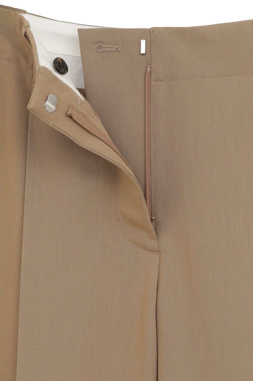 ローウエストタックルーズスラックス -  LOW WAIST TUCKED LOOSE SLACKS(BEIGE)