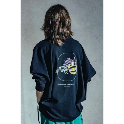 ロングスリーブフルーツカットソー - LONG SLEEVE FRUITS TEE - BLACK