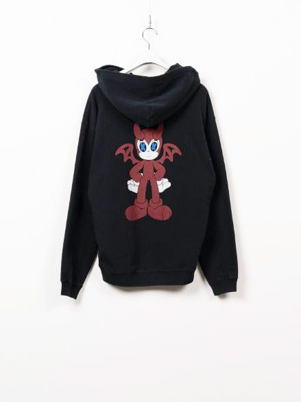 バケネコ ポケット フーディー - BAKENEKO POCKET HOODIE (BLACK)