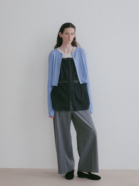 2パックアイレットカーディガン （NAVY）