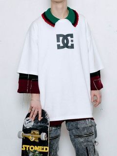 SHORT SLEEVE WIDE TEE COLLAB WITH DC SHOES CHAOS - WHITE