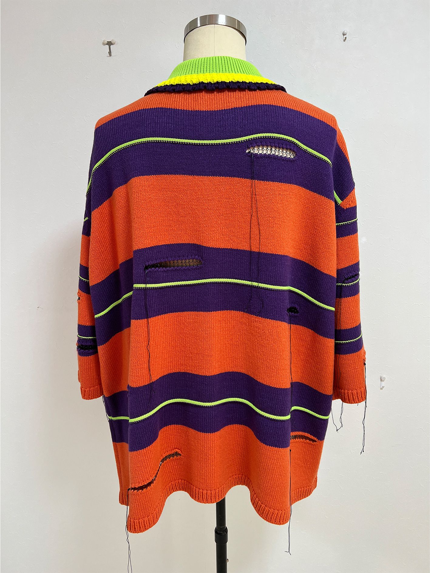 KIDILL - オーバーサイズ ポロニット - OVERSIZED BORDER POLO KNIT ...