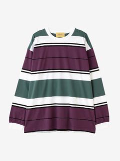 SEVEN BY SEVEN / BORDER TEE L/S - PURPLE