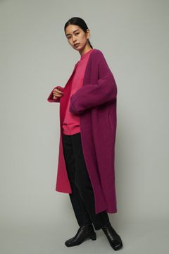 カラー ブロック ハオリ  - Color block haori - PINK