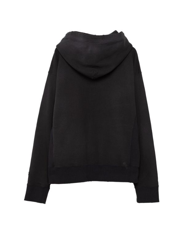 ディストレストフーディー - Distressed Hoodie - BLACK