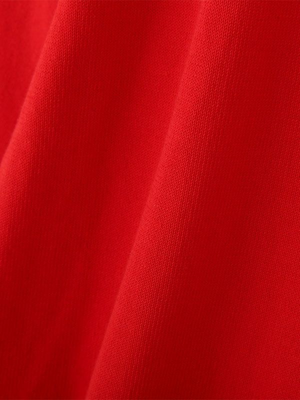 アウトポケットVネックニットカーディガン - RED