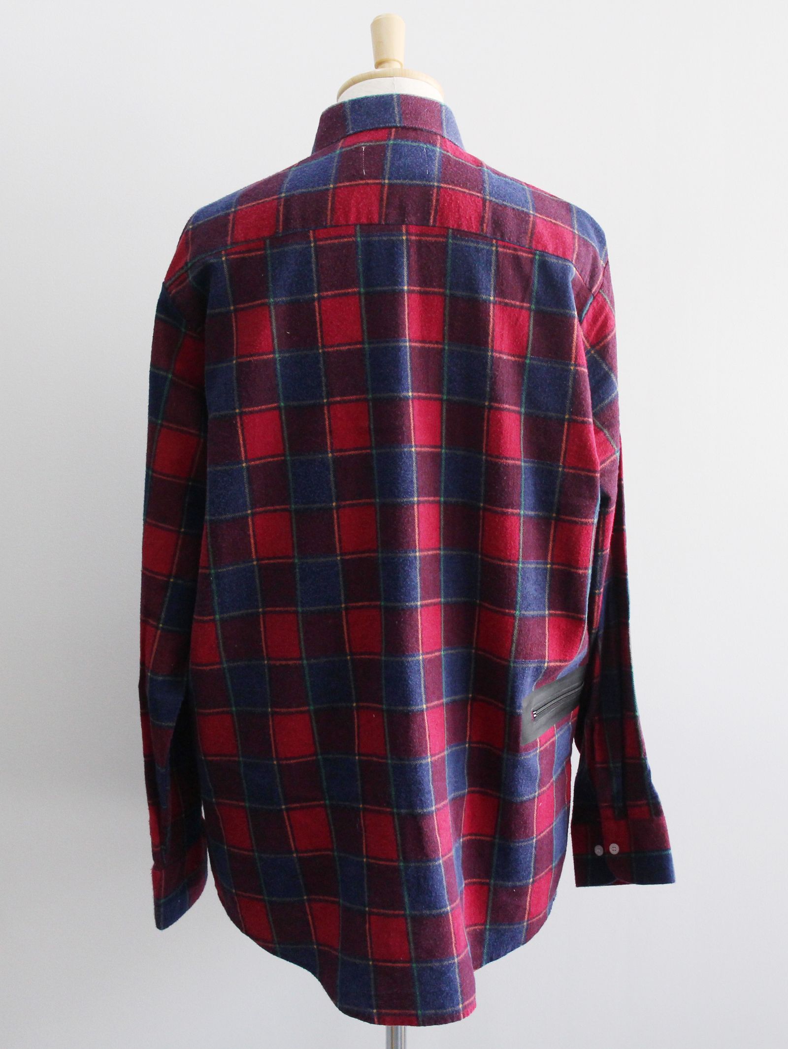 コラボレーションシャツ SBS×OUTDOOR PRODUCTS / REWORK POCKETABLE SHIRTS - RED