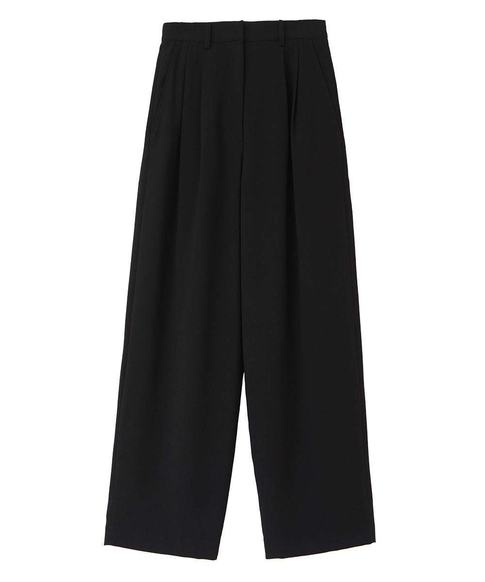 ベーシック タック パンツ - BASIC TUCK PANTS - BLACK