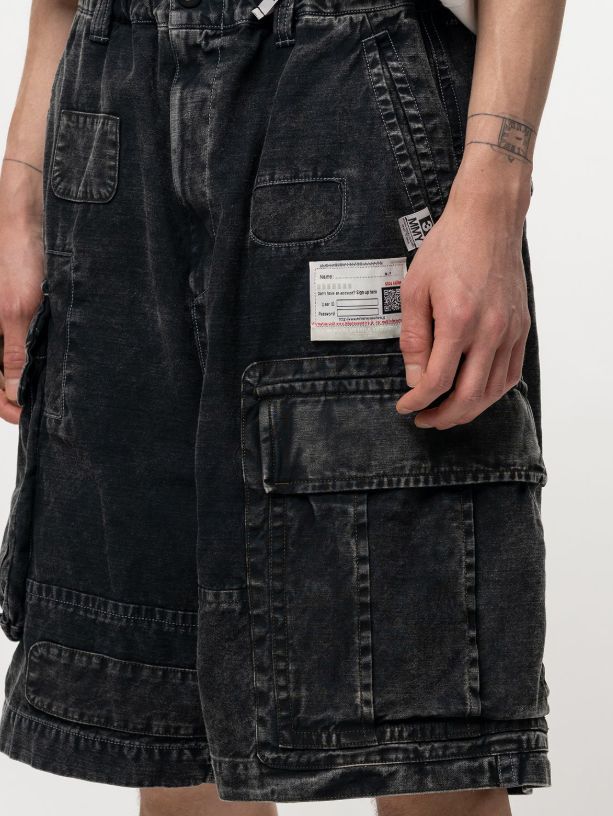 リペアドカーゴショーツ - REPAIRED CARGO ST (BLACK)