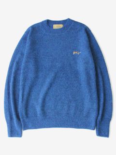 モヘアニットプルオーバー - MOHAIR KNIT - BLUE