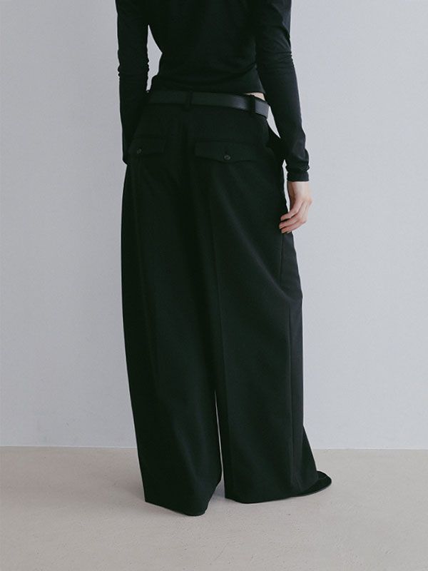 スクエアバックルベルト （BLACK）