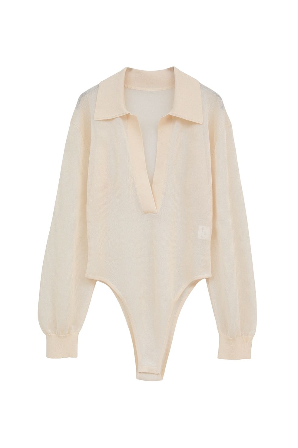 スキッパー ニット ボディスーツ - SKIPPER KNIT BODYSUITS (IVORY)