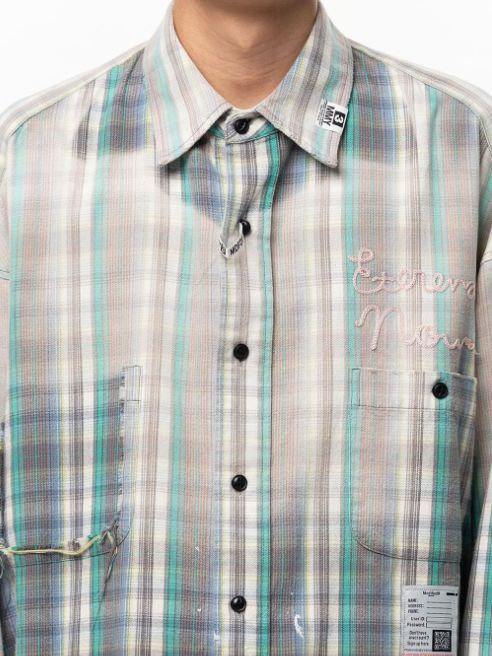 ヴィンテージライク チェックシャツ - Vintage Like Check Shirt (GREEN)
