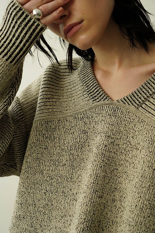 トップス CLANE W FACE CUT NECK WIDE KNIT TOPS CLANE W FACE CUT NECK WIDE KNIT TOPS – COLDBECK ONLINE