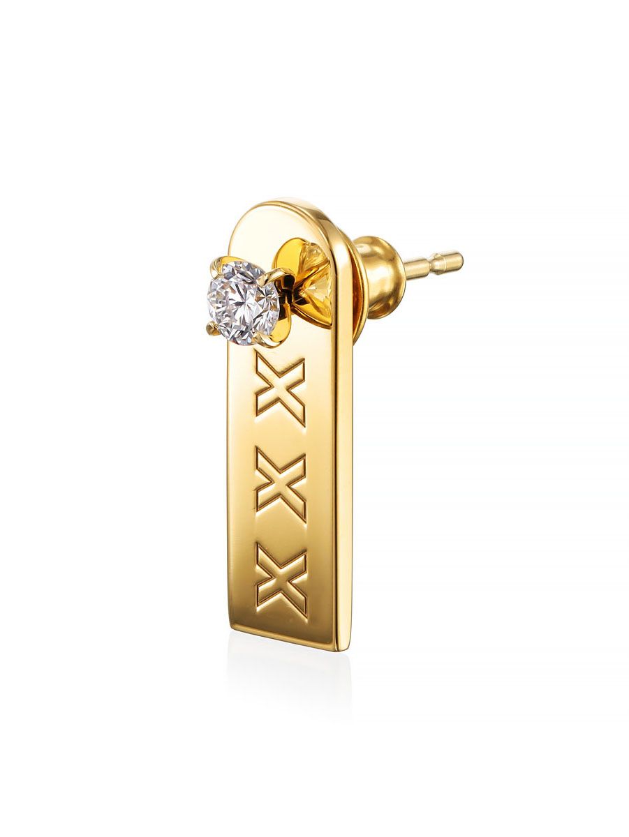 【片耳用】 XXX (Pt900,DIA) GOLD