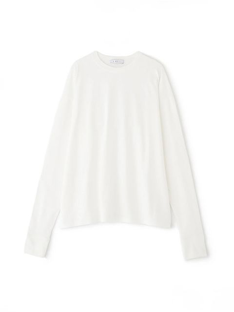 カフボタンロンTee (WHITE）
