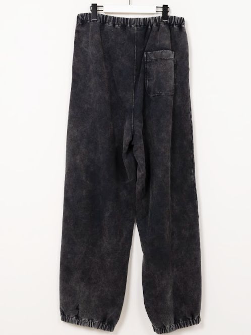 ブリーチドスウェットパンツ  (BLACK)