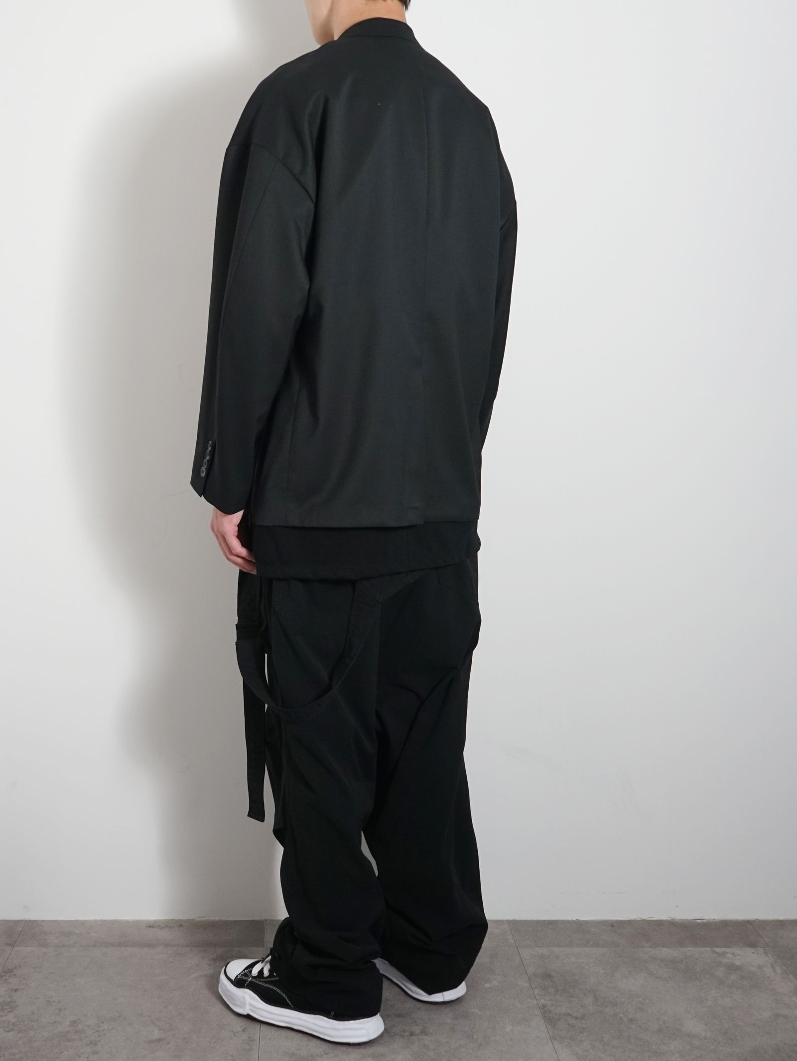 オーバー テーラードジャケット  - Wool Mix Prime-Over  Double Tailored Jacket BLACK